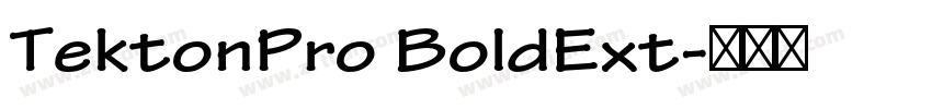 TektonPro BoldExt字体转换